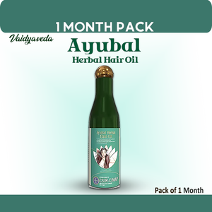 Ayubal Herbal Hair Oil for Hair Growth And Hair Fall Control || 100% Ayurvedic Oil With the Goodness of Nature || Pack of 3 Bottles